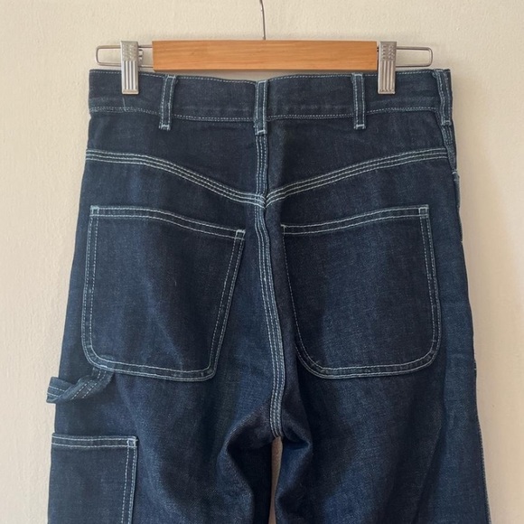 Jesse Kamm Patchfront Handy Pants with Blue Stitching - Picture 6 of 9